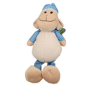 Deadstock VTG Sugar Loaf Spring Plush Lamb
Blue Gingham Pajamas Claw Machine Toy